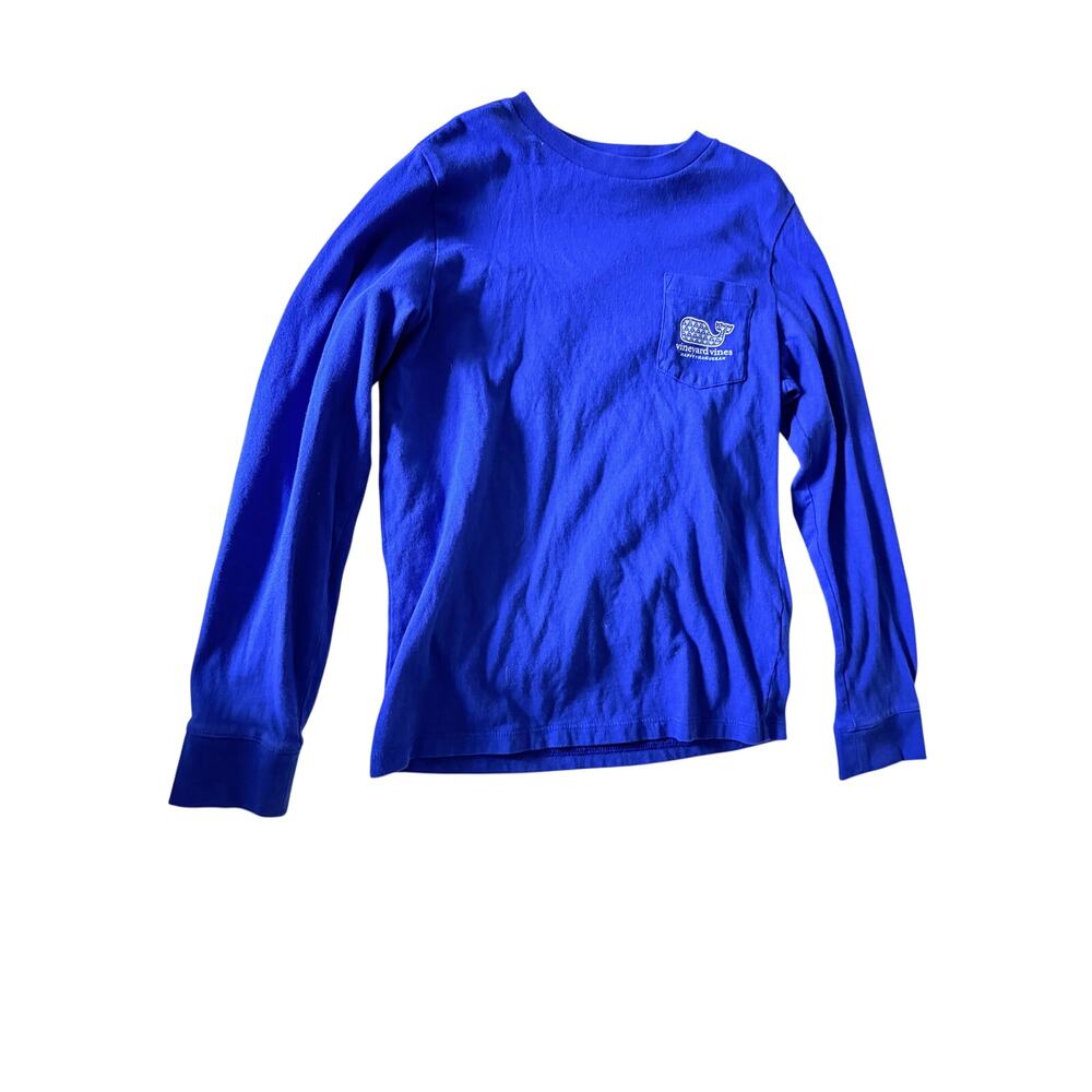 Vineyard Vines Blue Long-Sleeve Hanukkah T-Shirt sz M 10-12